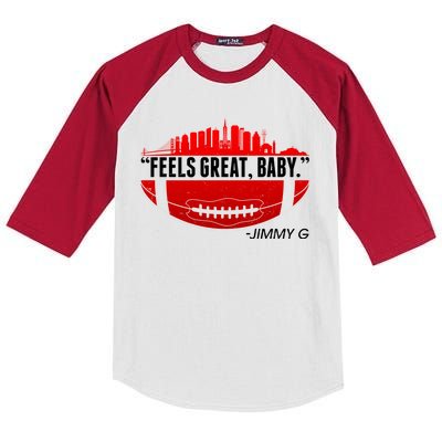 Feels Good Baby Jimmy G San Francisco Football Kids Colorblock Raglan Jersey