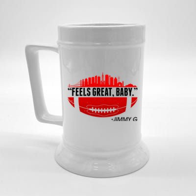 Feels Good Baby Jimmy G San Francisco Football Beer Stein