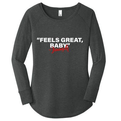 Feels Great Baby Jimmy G Women's Perfect Tri Tunic Long Sleeve Shirt