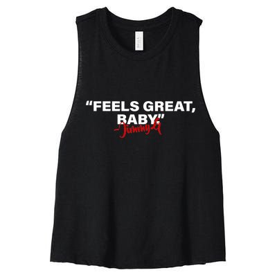 Feels Great Baby Jimmy G Women's Racerback Cropped Tank