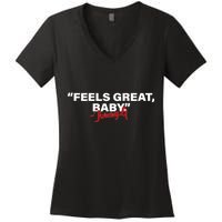 Feels Great Baby Jimmy G Women's V-Neck T-Shirt