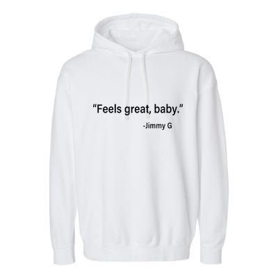 Feels Great Baby Jimmy G Football San Francisco Garment-Dyed Fleece Hoodie