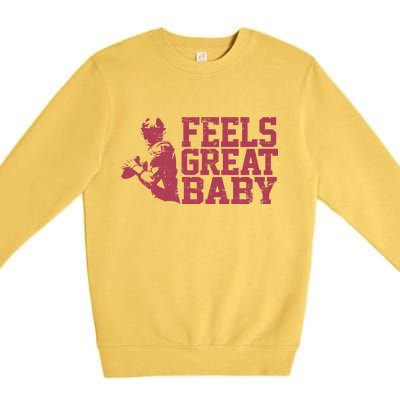 Feels Great Baby Jimmy G Football Vintage Premium Crewneck Sweatshirt