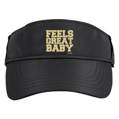 Feels Great Baby Jimmy G Funny Football Adult Drive Performance Visor