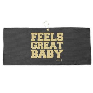 Feels Great Baby Jimmy G Funny Football Large Microfiber Waffle Golf Towel