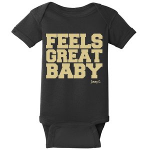 Feels Great Baby Jimmy G Funny Football Baby Bodysuit