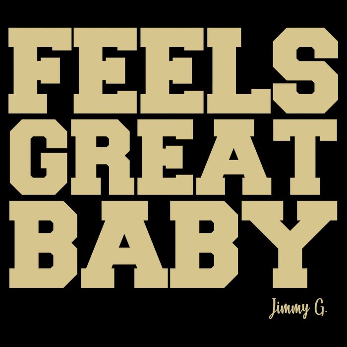 Feels Great Baby Jimmy G Funny Football Baby Bodysuit