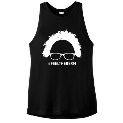 #feelthebern Feel The Bern Bernie Sanders Ladies PosiCharge Tri-Blend Wicking Tank