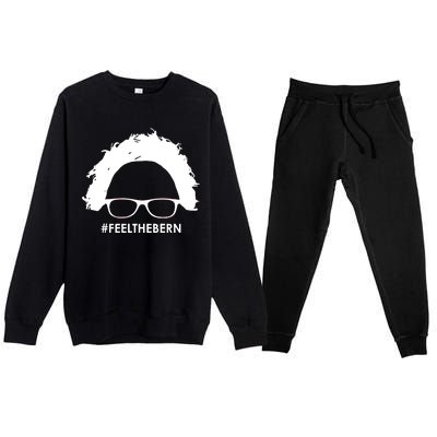 #feelthebern Feel The Bern Bernie Sanders Premium Crewneck Sweatsuit Set