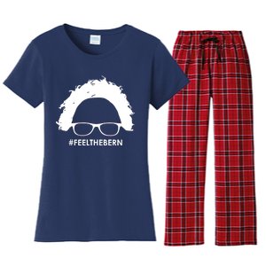 #feelthebern Feel The Bern Bernie Sanders Women's Flannel Pajama Set