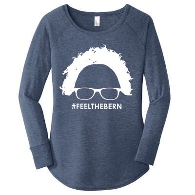 #feelthebern Feel The Bern Bernie Sanders Women's Perfect Tri Tunic Long Sleeve Shirt