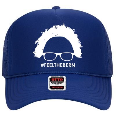 #feelthebern Feel The Bern Bernie Sanders High Crown Mesh Back Trucker Hat