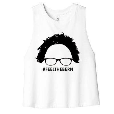 #feelthebern Feel The Bern Bernie Sanders Women's Racerback Cropped Tank