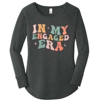 Funny Engagement Fiance In My Engaged Era Bachelorette Party Women's Perfect Tri Tunic Long Sleeve Shirt