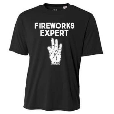 Fireworks Expert funny Fireworks Expert Cooling Performance Crew T-Shirt