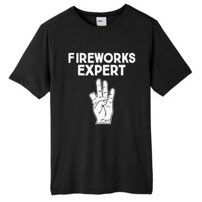 Fireworks Expert funny Fireworks Expert Tall Fusion ChromaSoft Performance T-Shirt