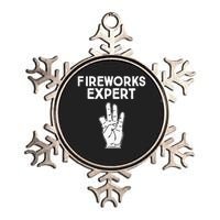 Fireworks Expert funny Fireworks Expert Metallic Star Ornament