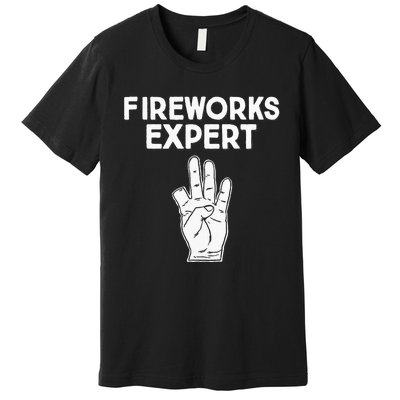 Fireworks Expert funny Fireworks Expert Premium T-Shirt