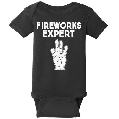 Fireworks Expert funny Fireworks Expert Baby Bodysuit
