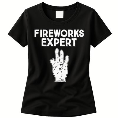 Fireworks Expert funny Fireworks Expert Womens T-Shirt