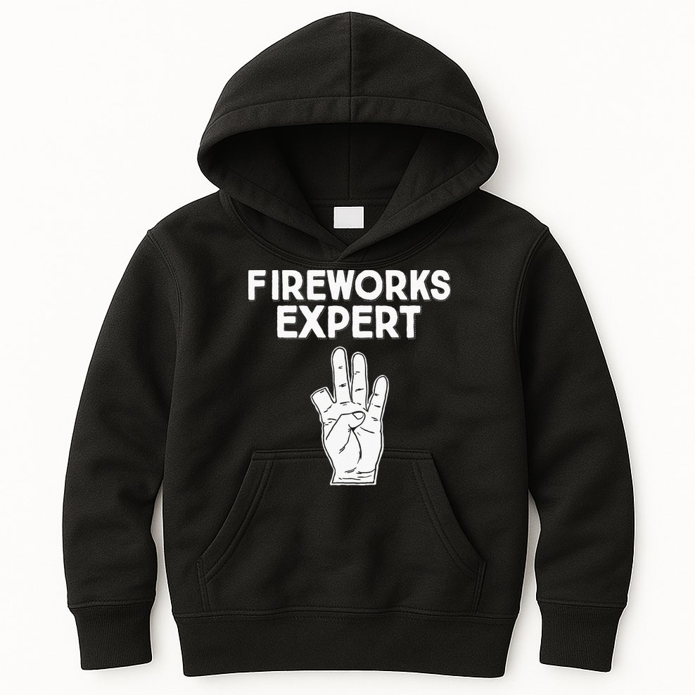 Fireworks Expert funny Fireworks Expert Kids Hoodie