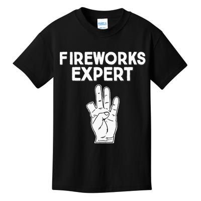 Fireworks Expert funny Fireworks Expert Kids T-Shirt