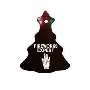 Fireworks Expert funny Fireworks Expert Ceramic Tree Ornament