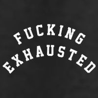 Fucking Exhausted Funny Humor Adult Drive Performance Visor