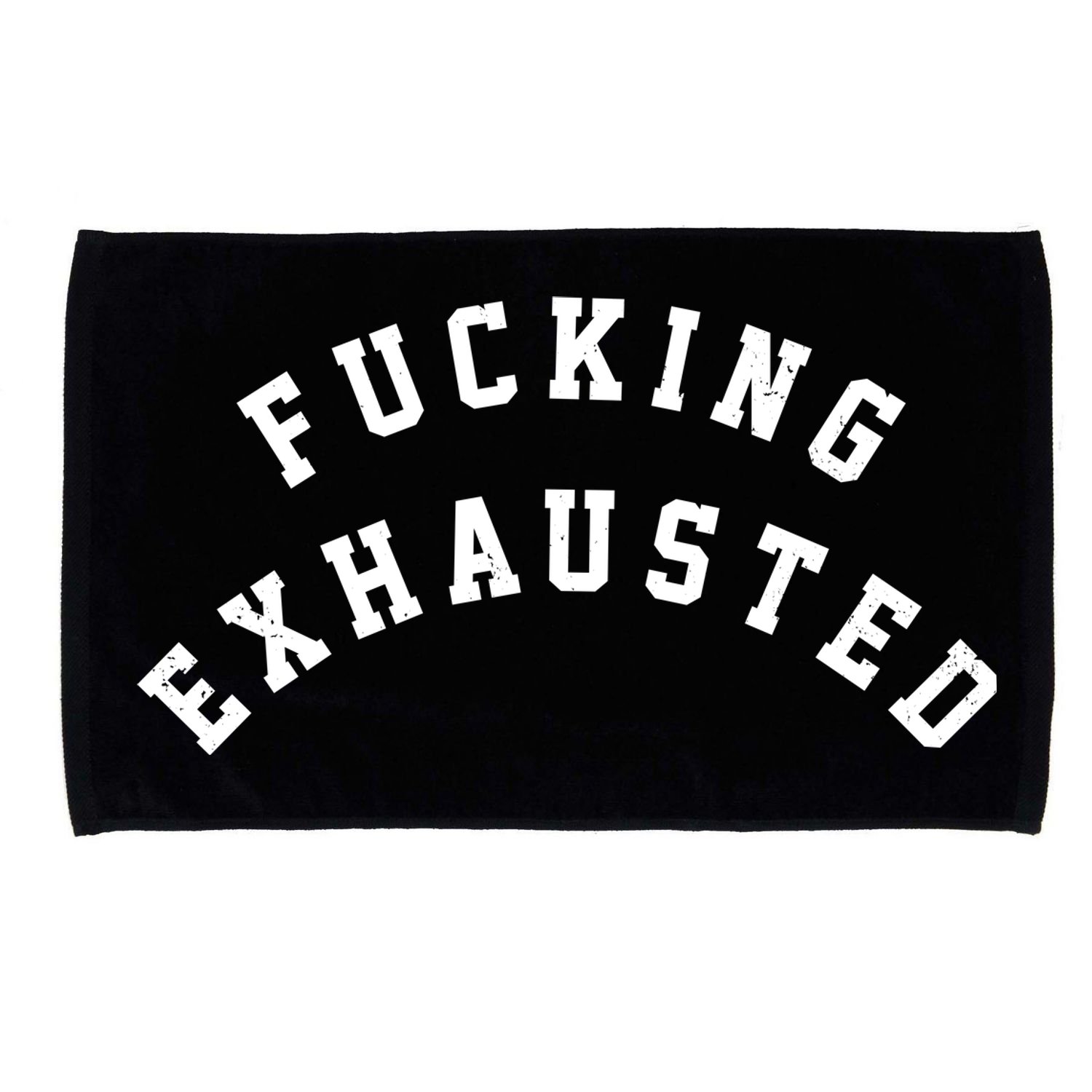 Fucking Exhausted Funny Humor Microfiber Hand Towel