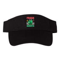 Funny Excel Freak In The Sheets Spreadsheet Ugly Christmas Valucap Bio-Washed Visor