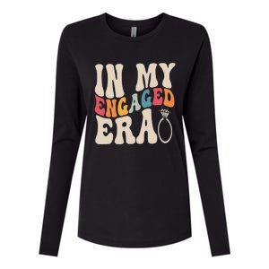 Funny Engagement Fiance In My Engaged Era Bachelorette Party Womens Cotton Relaxed Long Sleeve T-Shirt