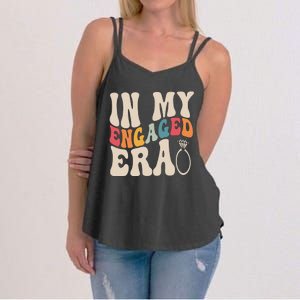 Funny Engagement Fiance In My Engaged Era Bachelorette Party Women's Strappy Tank