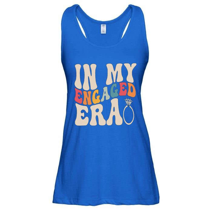 Funny Engagement Fiance In My Engaged Era Bachelorette Party Ladies Essential Flowy Tank