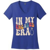 Funny Engagement Fiance In My Engaged Era Bachelorette Party Women's V-Neck T-Shirt