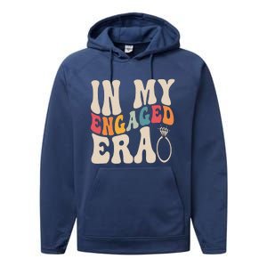 Funny Engagement Fiance In My Engaged Era Bachelorette Party Performance Fleece Hoodie