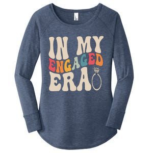 Funny Engagement Fiance In My Engaged Era Bachelorette Party Women's Perfect Tri Tunic Long Sleeve Shirt