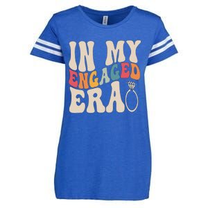 Funny Engagement Fiance In My Engaged Era Bachelorette Party Enza Ladies Jersey Football T-Shirt