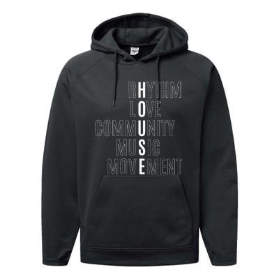 For EDM Fan Raver House Rhythm Love Music Performance Fleece Hoodie