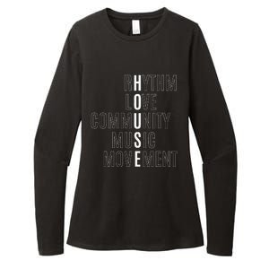 For EDM Fan Raver House Rhythm Love Music Womens CVC Long Sleeve Shirt