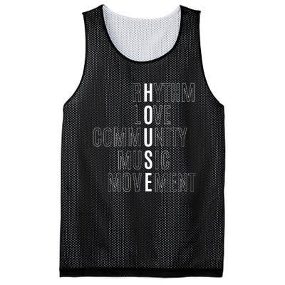 For EDM Fan Raver House Rhythm Love Music Mesh Reversible Basketball Jersey Tank