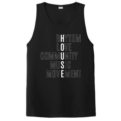 For EDM Fan Raver House Rhythm Love Music PosiCharge Competitor Tank