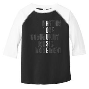 For EDM Fan Raver House Rhythm Love Music Toddler Fine Jersey T-Shirt