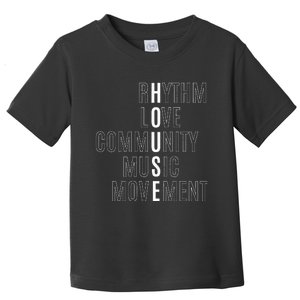 For EDM Fan Raver House Rhythm Love Music Toddler T-Shirt