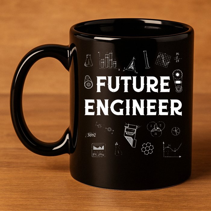 Future Engineer Funny Men Women Engineering Student Gifts 11oz C Handle Ceramic Mug