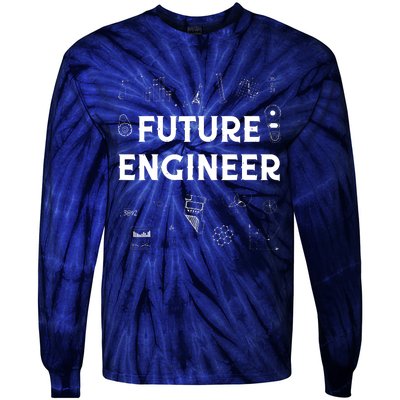 Future Engineer Funny Men Women Engineering Student Gifts Tie-Dye Long Sleeve Shirt