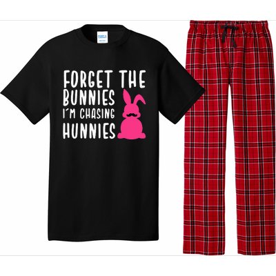 Funny Easter Forget The Bunnies I'm Chasing Hunnies Pajama Set