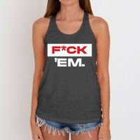 Fuck Em Women's Knotted Racerback Tank