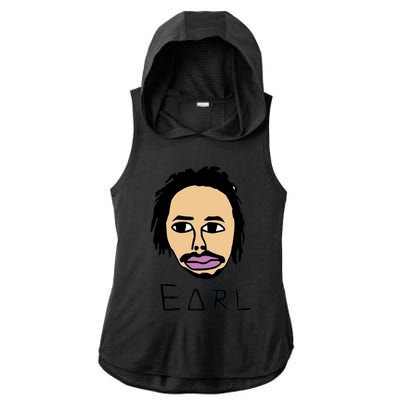 Free Earl Ladies PosiCharge Tri-Blend Wicking Draft Hoodie Tank