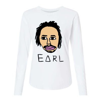 Free Earl Womens Cotton Relaxed Long Sleeve T-Shirt