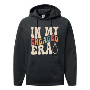 Funny Engagement Fiance In My Engaged Era Bachelorette Party Performance Fleece Hoodie